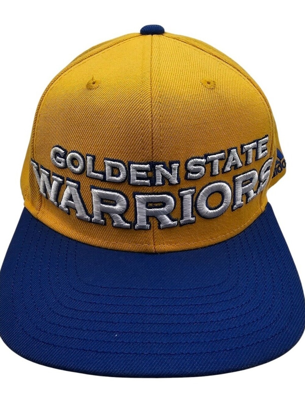 Adidas NBA Golden State Warriors On Court Snapback Cap Flat Bill
